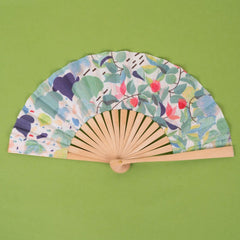 Best Stylish leaf Printing Hand Folding Bamboo Fans to Stay Cool