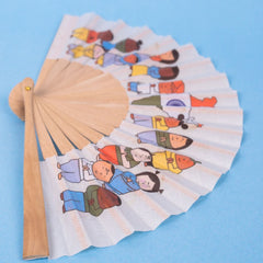 Best Stylish Indian Map Printing Hand Folding Bamboo Fans to Stay Cool