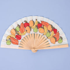 Best Stylish Fruits Printing Hand Folding Bamboo Fans to Stay Coo