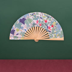 Best Stylish leaf Printing Hand Folding Bamboo Fans to Stay Cool